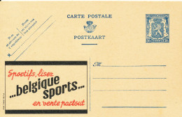 BELGIUM PPS 50C BLUE "SCEAU D'ETAT" SBEP PUBLIBEL 613 UNUSED - Publibels