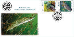 ROMANIA 2024 - Europa CEPT - Underwater Fauna & Flora - FISH - FDC (uncirculated) - 2024