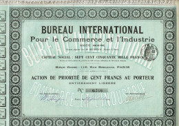 75-BUREAU INTERNATIONAL POUR LE COMMERCE ET L'INDUSTRIE  - Other & Unclassified
