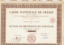 75-CAISSE NATIONALE DE CREDIT.  1929    Lot De 7 - Altri & Non Classificati