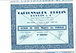 75-CARTONNAGES BURDIN. BURDIN & CIE...  - Autres & Non Classés