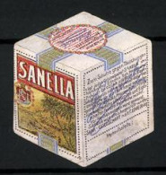 Reklamemarke Sanella- Margarine, Würfel  - Erinofilia