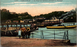 COBLENCE - Le Pont De Bateaux Pendant Le Passage - Koblenz