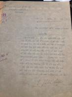 South Vietnam Letter-sent Mr Ngo Dinh Nhu -year-25/8/1953 No-349- 1 Pcs Paper Very Rare - Documents Historiques