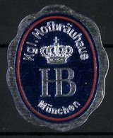 Präge-Reklamemarke München, Wappen Des Kgl. Hofbräuhauses  - Vignetten (Erinnophilie)