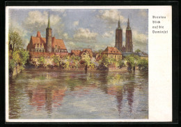 Künstler-AK Breslau, 12. Deutsches Sängerbundesfest 1937, Dom & Kreuzkirche  - Other & Unclassified