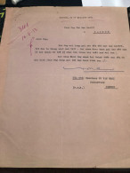 South Vietnam Letter-sent Mr Ngo Dinh Nhu -year-10//1953 No-341- 1 Pcs Paper Very Rare - Historical Documents