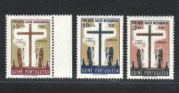 Portugal Guinee 1953 "Sacred Art" MNH OG #267-269 - Guinée Portugaise