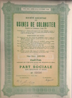 Usines De Colonster - Embourg - 1943 - Altri & Non Classificati