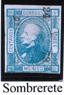 MEXIQUE MEXICO N° Y&T 50,  Surcharge De SOMBRETE 24-73 Overprint - Mexico