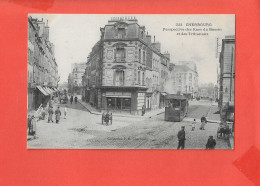 50 CHERBOURG Cpa Animée Perspective Des Rues Du Bassin Et Des Tribunaux          223 Coll PB - Cherbourg