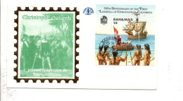 BAHAMAS  FDC 1992 ARRIVEE DE CHRISTOPHE COLOMB - Christopher Columbus