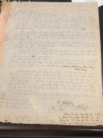 South Vietnam Letter-sent Mr Ngo Dinh Nhu -year-/1953 No-phung- 1 Pcs Paper Very Rare - Historical Documents