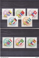 HONGRIE 1962 FOOTBALL DRAPEAUX  Yvert 1505-1511 + PA 231,  Michel 1830-1837 NEUF** MNH Cote 10,75 Euros - Neufs