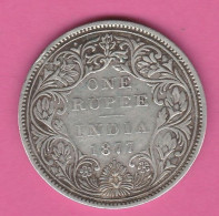 Inde Britannique - India - One Rupee 1877 (silver) - Kolonies