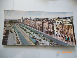 Cartolina  Panoramica "CAGLIARI Via Roma" Edizioni S.A.F. Milano - Cagliari