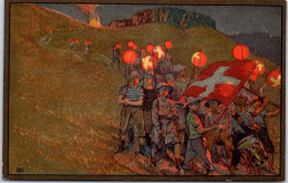 SUISSE - Carte Souvenir Fete Nationale - Annee 1912 - Autres & Non Classés