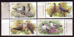 CHINA - 2022 - Birdes Pigeons - 4v MNH - Pigeons & Columbiformes