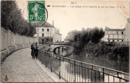 91 ESSONNES - Les Allees Et Le Pont Rue De Paris - Essonnes