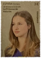 716520 MNH ESPAÑA 2023 EFEMÉRIDES. 18 ANIVERSARIO S.A.R. LA PRINCESA DE ASTURIAS. - Nuevos