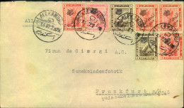 1922, Envelope From ALEXANDRIA With 6 Overprinted Stamüs - Brieven En Documenten