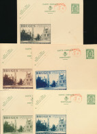 BELGIUM PPS 6 299 P010 "BRUGES BEFFROI" SET UNUSED - Werbepostkarten