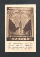 OPDORP  (BUGGENHOUT) - BOND VAN HET H. HART - JEZUS HEERSCHE IN OPDORP  - 23 MEI 1937(15.154) - Buggenhout