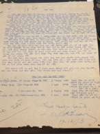 South Vietnam Letter-sent Mr Ngo Dinh Nhu -year-19/12/1953 No-420- 1 Pcs Paper Very Rare - Documents Historiques