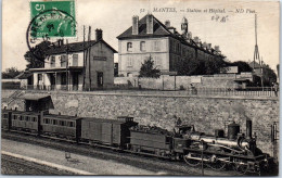 78 MANTES - Station Et Hopital (beau Plan De Train) - Mantes La Jolie