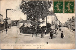 77 MONTEREAU - Les Rues Grande Et Victor Hugo  - Montereau