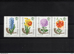 HONGRIE 1963 Fleurs, Jacinthe, Narcisse, Lys Tigré, Chrysanthème Yvert 1595-1598 NEUF** MNH Cote Yv 5,20 Euros - Unused Stamps