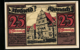 Notgeld Kronach 1921, 25 Pfennig, Das Rathaus  - Lokale Ausgaben