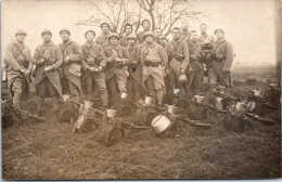 57 BITCHE - CARTE PHOTO - Groupe De Militaires 06 Fev 1925 - Bitche