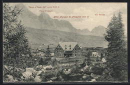 Cartolina Moena, Passo San Pellegrino, Hotel Monzoni  - Otros & Sin Clasificación