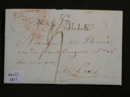 DO 5 FRANCE  LETTRE   1811 MARSEILLE   A PARIS  +  + AFF. INTERESSANT++ - 1801-1848: Voorlopers XIX