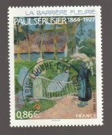 FRANCE 2007 PAUL SERUSIER LA BARRIERE FLEURIE YT 4105 OBLITERE A DATE - Used Stamps