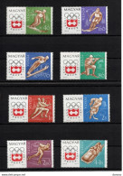 HONGRIE 1963 Jeux Olympiques D'Innsbruck Yvert 1606-1613, Michel 1975-1982 NEUF** MNH Cote Yv 5,50 Euros - Nuovi