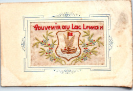 SUISSE - Souvenir Du Lac Leman (carte Brodee). - Other & Unclassified