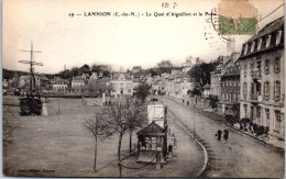 22 LANNION - Le Quai D'aiguillon Et La Poste. - Lannion