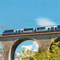 CPM - GF1 - ZOU - CHEMINS DE FER DE PROVENCE - LE TRAIN SUR LE VIADUC DE LA DONNE QUI SURPLOMBE LE COULOMB - AVANT ANNOT - Trains