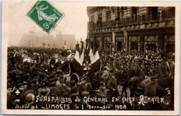 87 LIMOGES - CARTE PHOTO - Funerailles De Altmayer Dec 1908 - Limoges