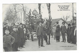 CPA BAR SUR AUBE, FETES DU CHAMPAGNE 1921, LE CHAR D'ARSONVAL, AUBE 10 - Bar-sur-Aube