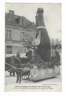 CPA BAR SUR AUBE, FETES DU CHAMPAGNE 1921, LE CHAR DE BRIENNES LE CHATEAU ET LA REINE DES REINES, AUBE 10 - Bar-sur-Aube