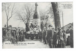 CPA BAR SUR AUBE, FETES DU CHAMPAGNE 1921, UN CHAR DE FONTAINE, AUBE 10 - Bar-sur-Aube