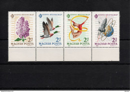 HONGRIE 1964, Journée Du Timbre, Lilas, Canard, Danseuse, Fusée Yvert 1671-1674 NEUF** MNH Cote 6 Euros - Unused Stamps