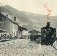 CPM - GF1 - ZOU - CHEMINS DE FER DE PROVENCE - GARE DE PONT DE GUEYDAN EN 1907 - LOCOMOTIVE 230 T - Eisenbahnen