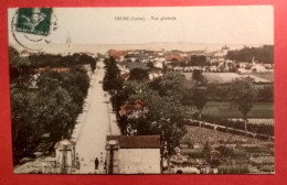 42 - LOIRE - FEURS - CPA  - Vue Générale - éd VETARD / Imp Réunis - Feurs