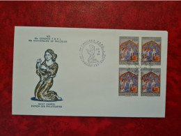 Lettre LUXEMBOURG   FDC  1975 CONGRES F.S.P.L. MONDORF LES BAINS SAINT GABRIEL PATRON DES PHILATELISTES - Altri & Non Classificati