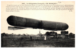 AVIATION - Vue D'ensemble Du Dirigeable Francais DE MARCAY. - Other & Unclassified