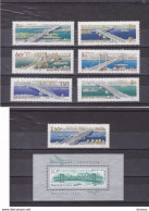 HONGRIE 1964 PONTS Yvert 1683-1689  + BF 51, Michel 2071-2077 + Bl 45 NEUF** MNH Cote 16,50 Euros - Nuovi